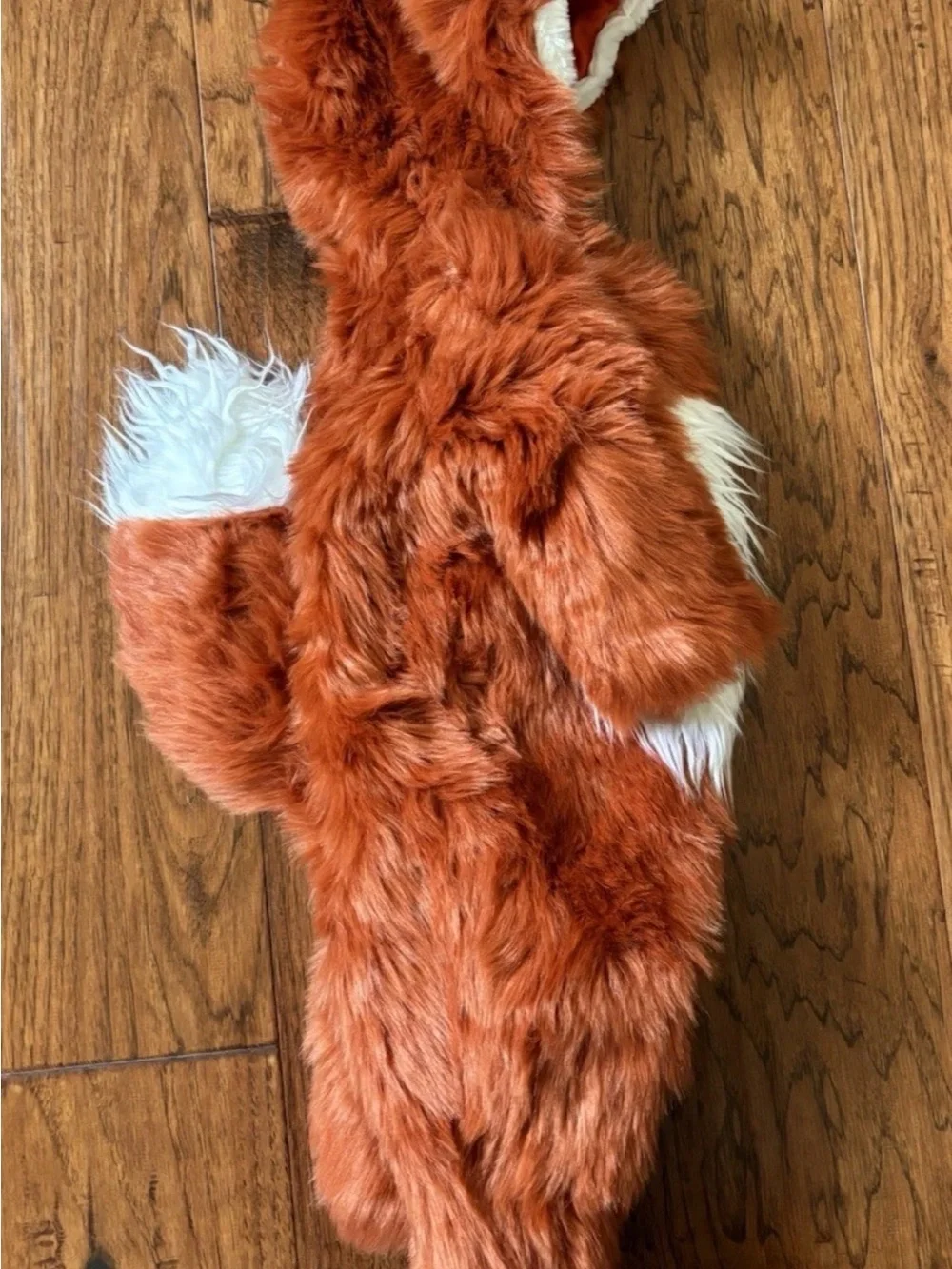 NEW Pottery Barn Kids Plush Fox Costume Rust Orange  White 0-6 MONTHS NWT - Picture 6 of 15